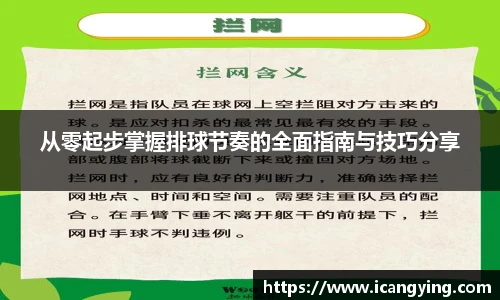 从零起步掌握排球节奏的全面指南与技巧分享
